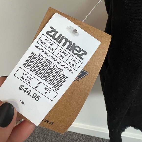 Dickies Girl Juniors’ Overall Dress - Picture 3 of 4